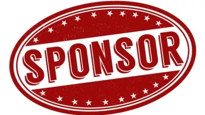 Skilt med navnet Sponsor